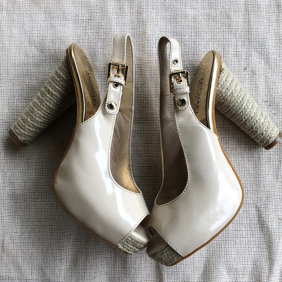 Michael Michael Kore Heels nude Size 6 1/2 M - Picture 2 of 8